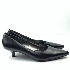 Liz Claiborne flex heels 6.5 Gertie black leather